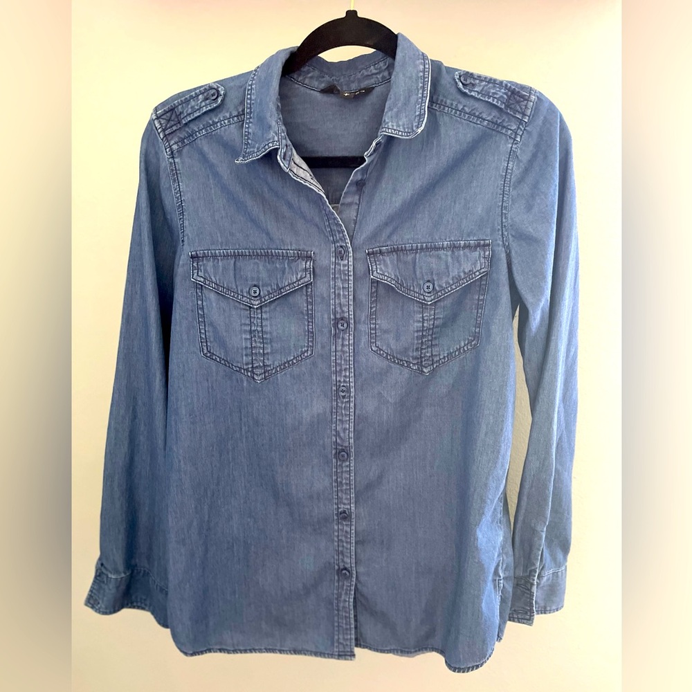 Dark Wash Denim Top